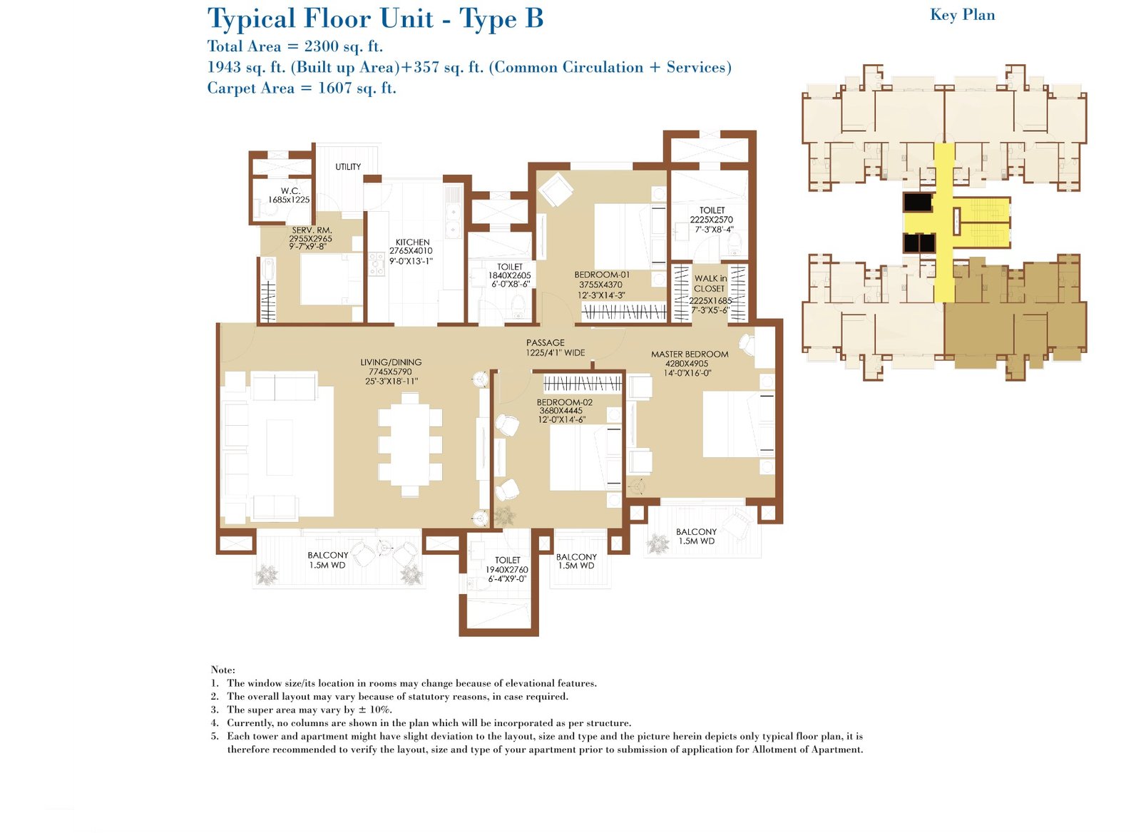 ATS Lifestyle Type B Floor Plan Layout
