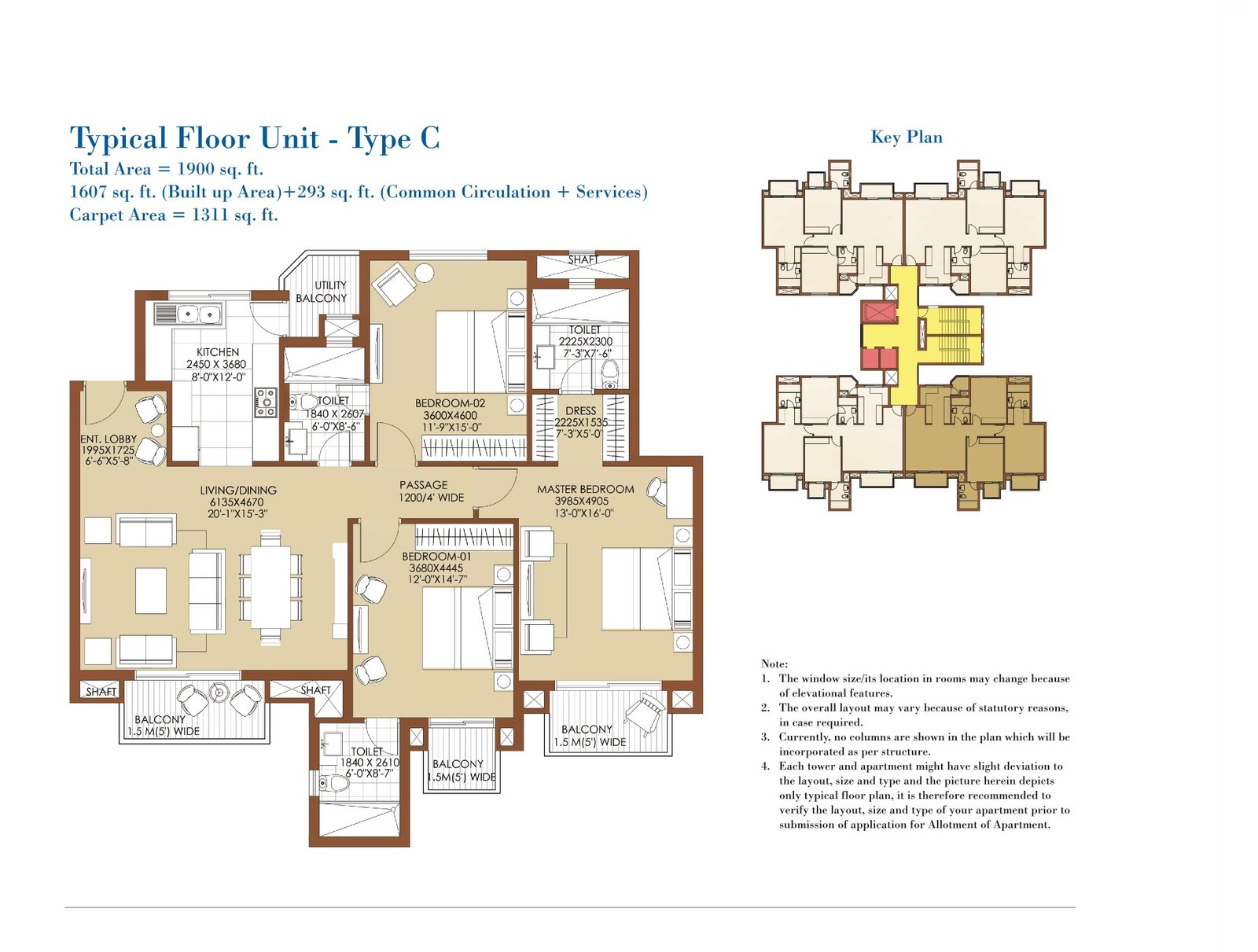 ATS Lifestyle Type C Floor Plan Layout