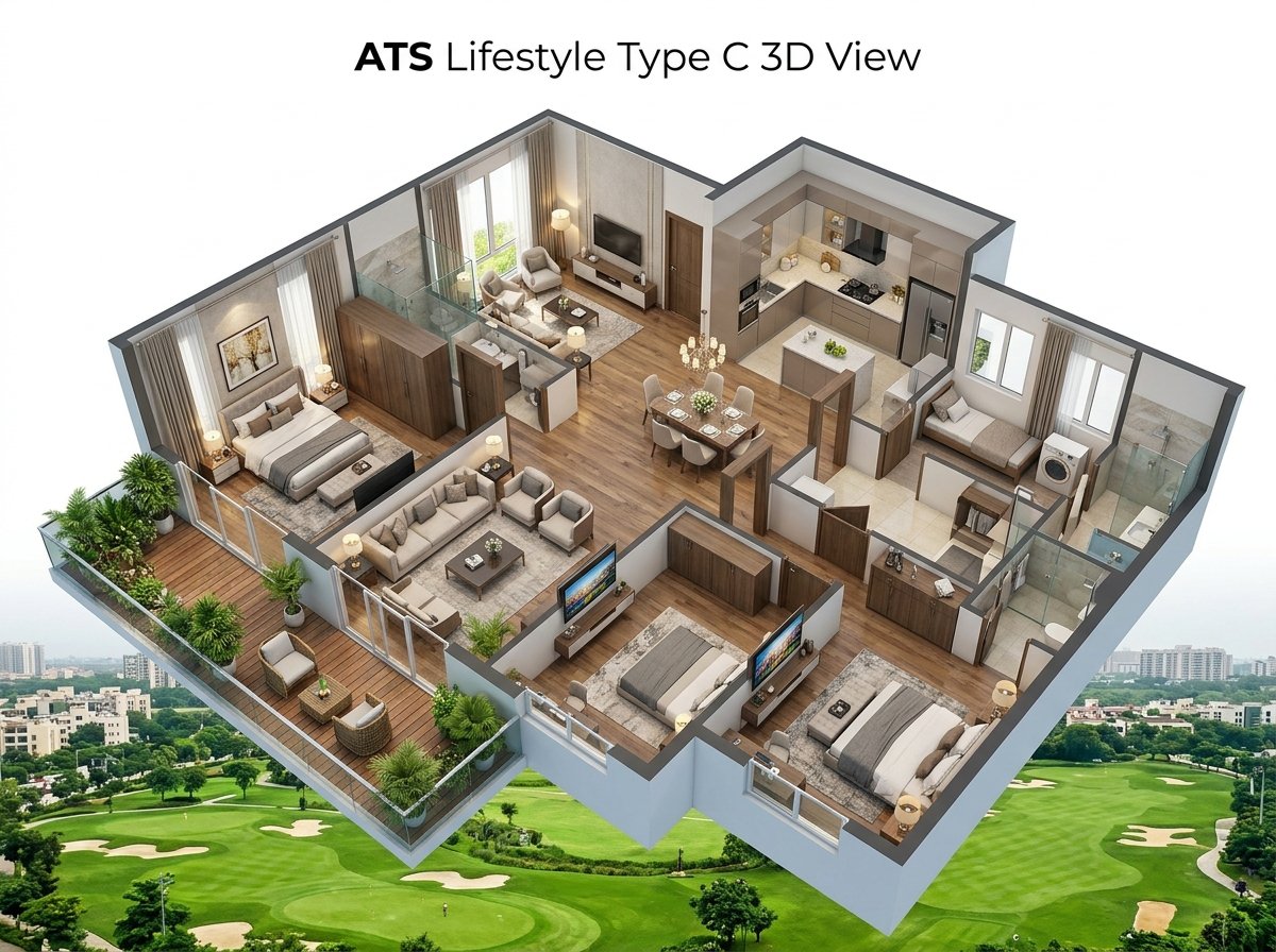 ATS Lifestyle Type C 3D Isometric View