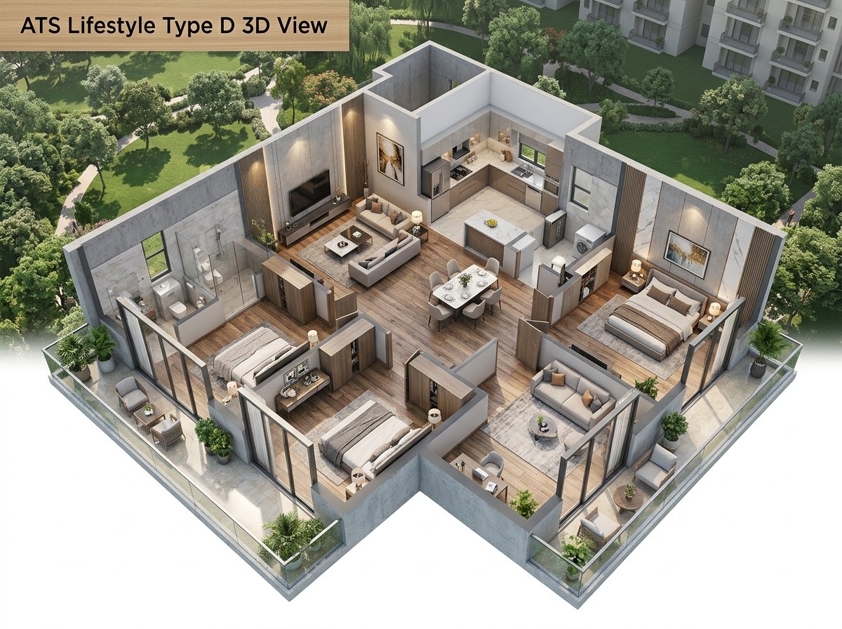 ATS Lifestyle Type D 3D Isometric View